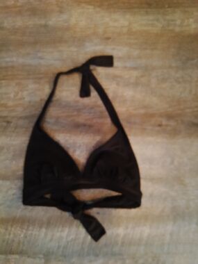 Old Navy Brown Triangle Halter Swim Top